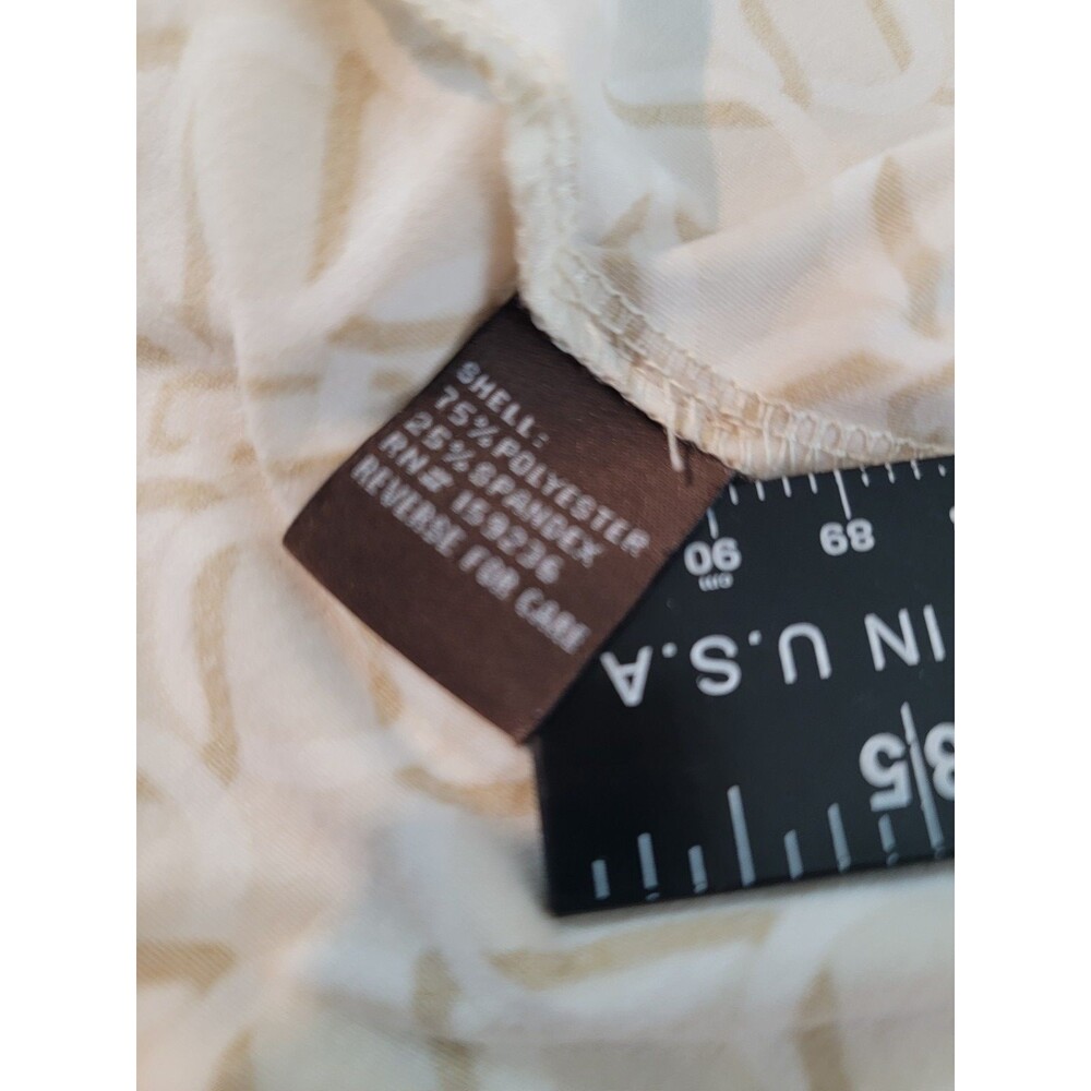 J. McLaughlin Button Down Top Size Large Chain Link 3/4 Sleeve EUC - Picture 12 of 16